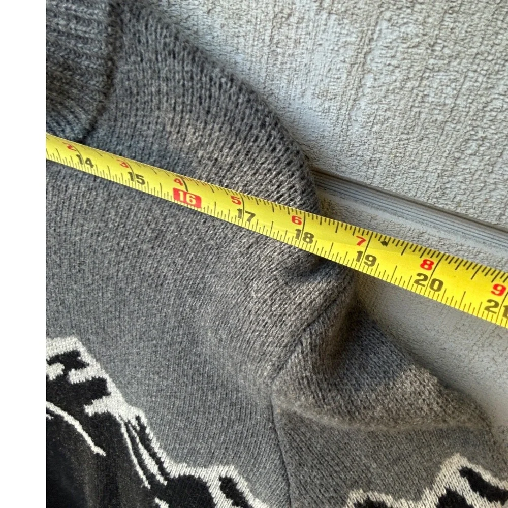 Banana Republic Mountain Graphic Wool Blend Sweater Mens Large